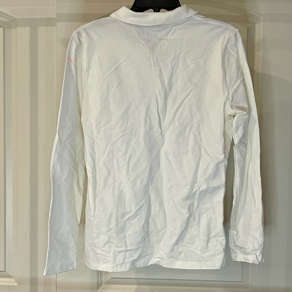Tommy Hilfiger White Long Sleeve Polo - Picture 5 of 6